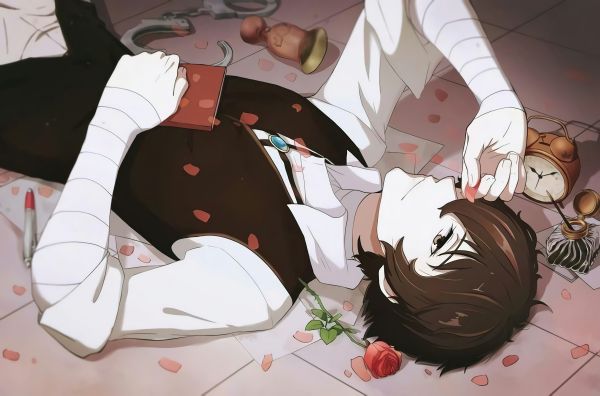 Dazai,Dazai Osamu,Bungo Stray Dogs,anime fiúk,husbando