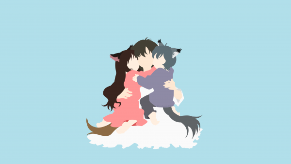 Wolf Children,anime,minimalizmus