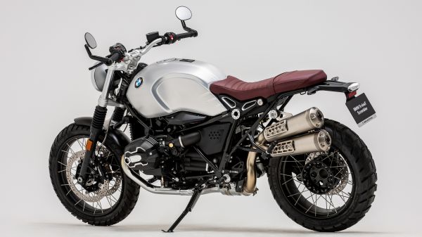 motorsykkel,minimalisme,BMW R nineT Scrambler,BMW,enkel bakgrunn,hvit bakgrunn