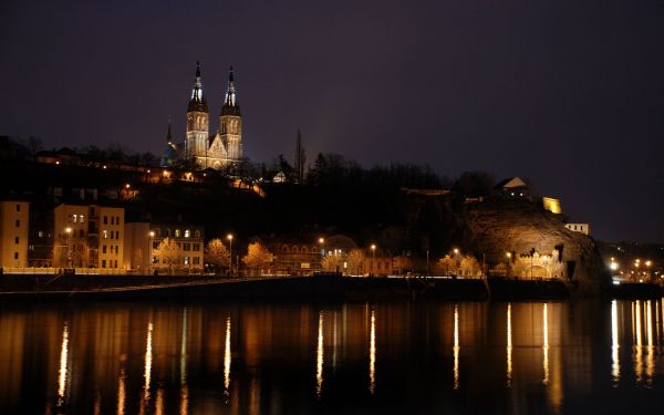 Praga,República Checa,noite,construção,Paisagem urbana