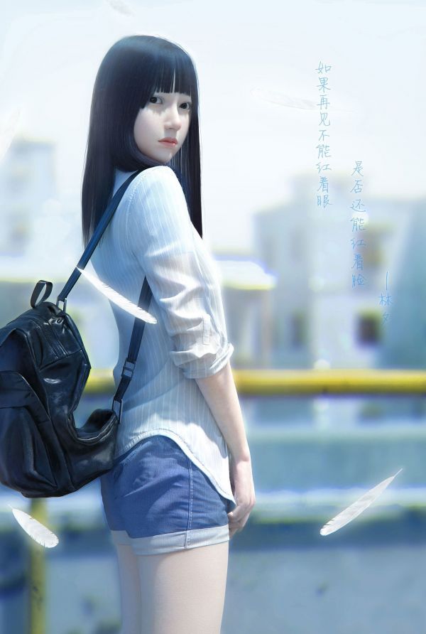 seni digital, anime, gadis anime, putih, cosplay, model