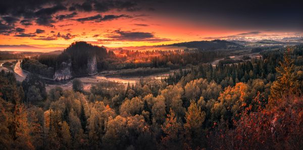 небе,облак,екорегион,Natural landscape,лиственица,атмосфера