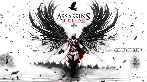 drawing,illustration,video games,cartoon,Assassin's Creed,Assassin's Creed II