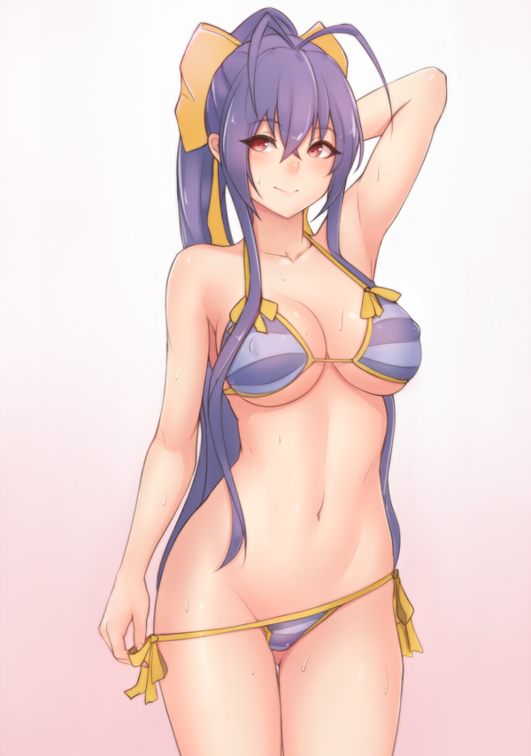 Sự phân chia,Bikini,Mai Natsume,Blazblue,tóc đuôi gà