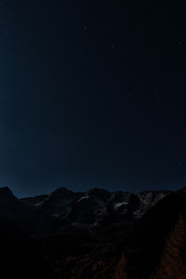 nature,stars,snow,mountains