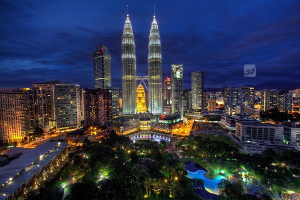 1920x1280 px,Malaysia,éjszaka,Petronas Towers