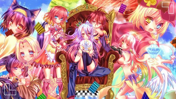 1920x1080 piksel,Anime,Anime girls,Nilvalen'i hissedin,Hatsuse Izuna,Jibril