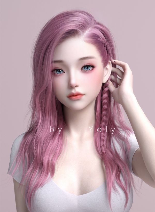 Chica de fantasía,CG,3D