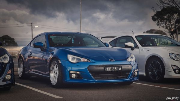 car, vehicle, Subaru BRZ, sports car, outdoors, car park