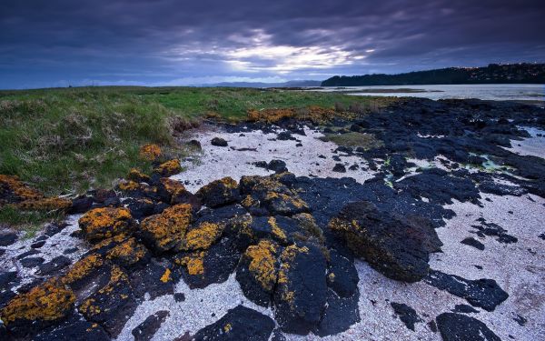 landscape,sea,bay,water,rock,sunset