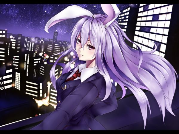 Illustration,lange Haare,Anime,Anime Mädchen,Stadt,Touhou