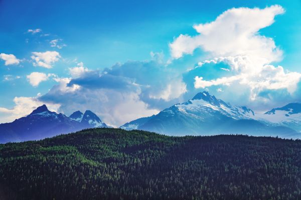 Berge,Landschaft,Natur,Kanada,Wolken