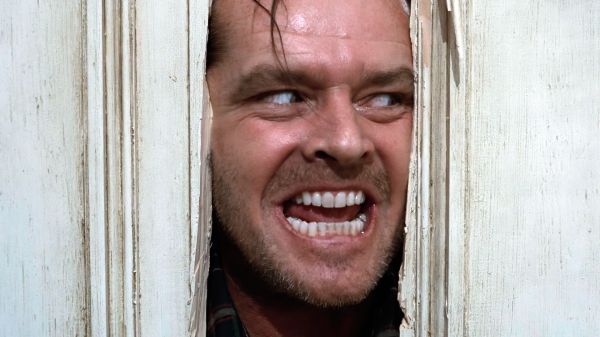 O brilho,Jack Nicholson,Jack Torrance,filmes,Stills de filme,porta