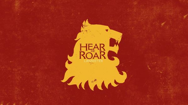 illustration,röd,text,logotyp,Game of Thrones,gul