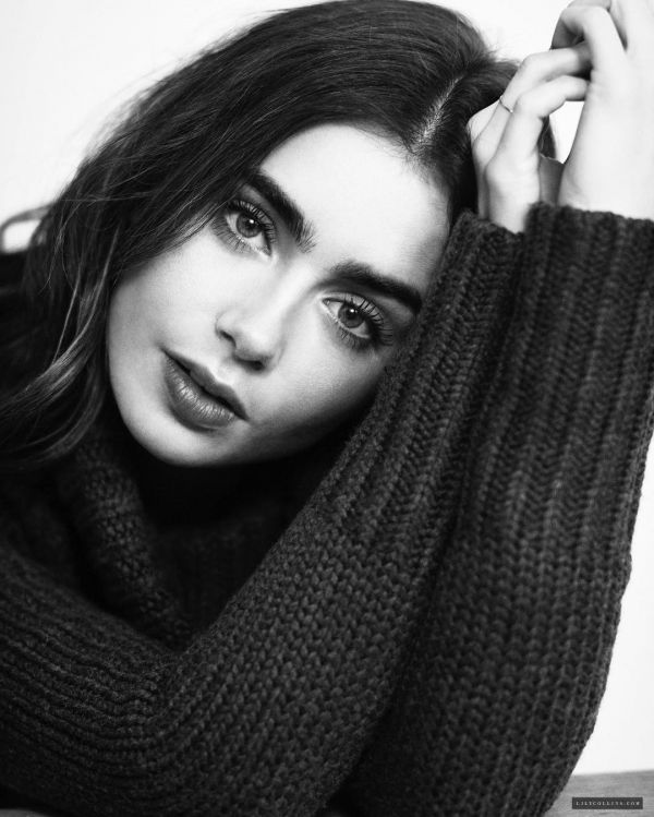 Lily Collins,nők,színésznő,barna,modell,egyszerű háttér