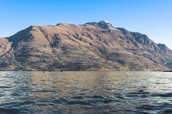 śnieg,wiosna,Nowa Zelandia,zachód słońca,Góry,Queenstown