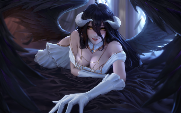 Anime piger,albedo OverLord,Overlord anime,anime,Succubus,Fantasy pige