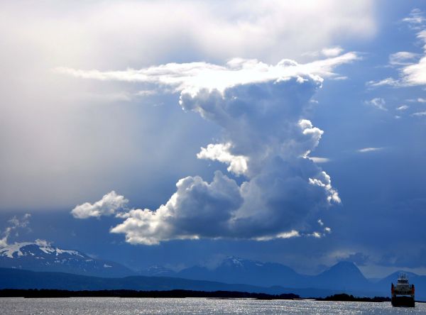 cielo,Norvegia,paesaggio,nube,traghetto,fotografia