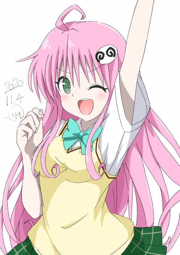 Anime,Anime cô gái,To Love ru,Lala Satalin Deviluke,tóc dài,Tóc hồng