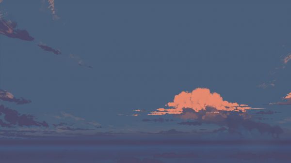 digital konst,konstverk,illustration,himmel,moln,minimalism