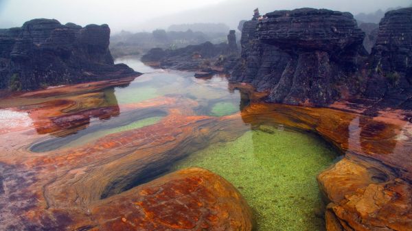 1920x1080 px,paysage,Mont Roraima,la nature,brouillard,Montagnes