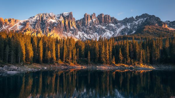 natur,landskap,Italia,innsjø,vann,skog