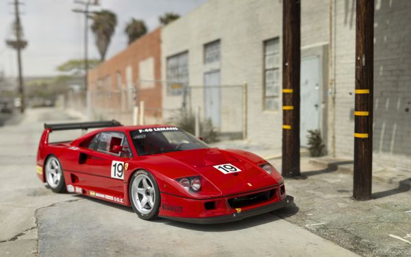 Ferrari,Ferrari F40,mașini roșii,Mașini de curse,Le Mans