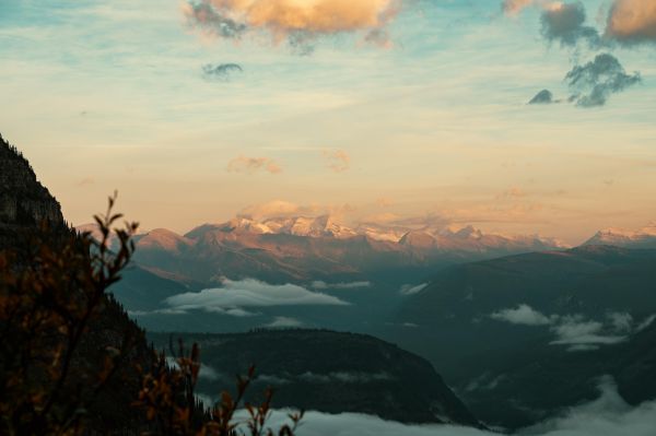 natuur,landschap,mountain top,wolken,zonsopkomst,zonsondergang