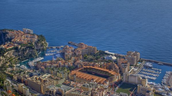 Monaco,bygninger,ovenfra,La Belle Epoque,afgrund