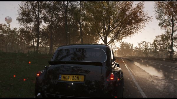 Forza Horizon 4,景观,视频游戏,车牌,后视图,阳光