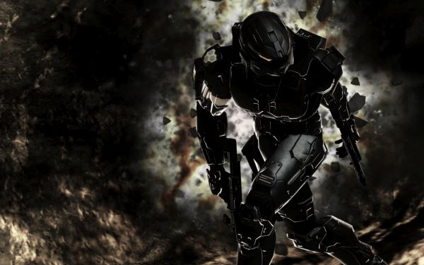 Aura,spartan,soldat,master Chief,halo 3,întuneric