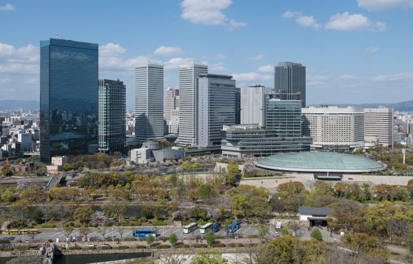 Osaka,Japonsko,Osaka Business Park,budova,městský,město