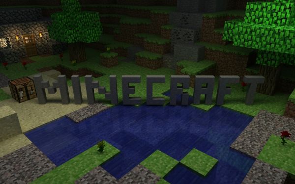 paesaggio,erba,logo,casa,Minecraft,verde