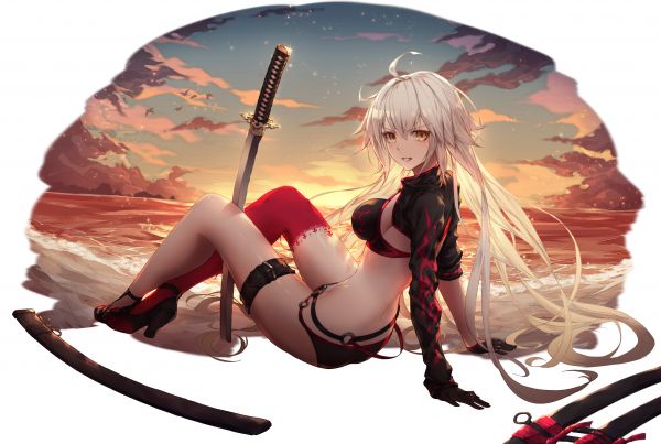 anime, anime girls, godoju, Fate Series, Fate Grand Order, Jeanne Alter Fate Grand Order