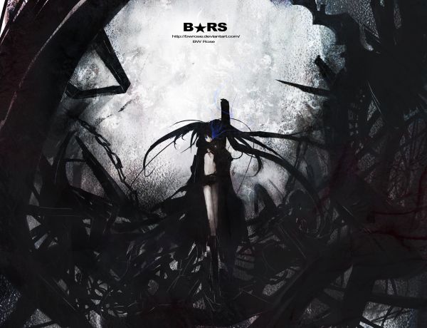 Anime,Anime Mädchen,Black Rock Shooter,Stärke Black Rock Shooter,Dunkelheit,Bild