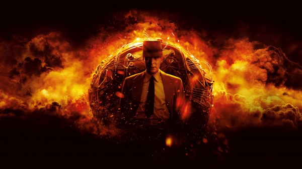 bio,filmaffisch,J Robert Oppenheimer,Cillian Murphy,atombomb,explosion