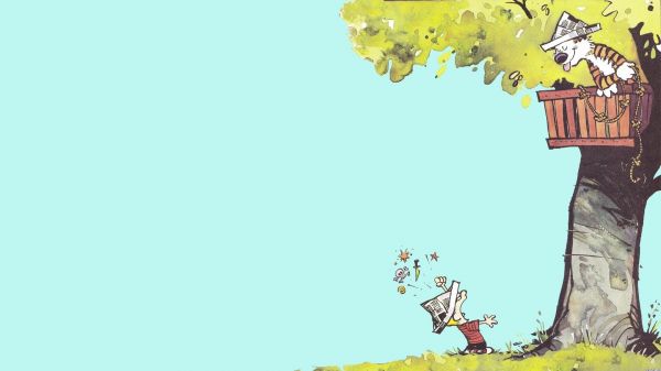 1920x1080 piksel,Calvin ve Hobbes,Minimalizm