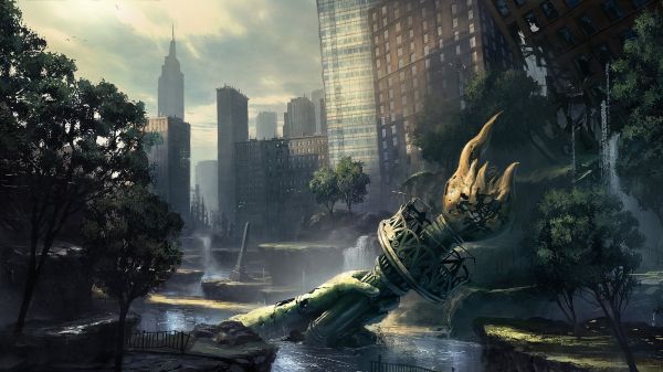 new york,Socha slobody,Crysis,fan art