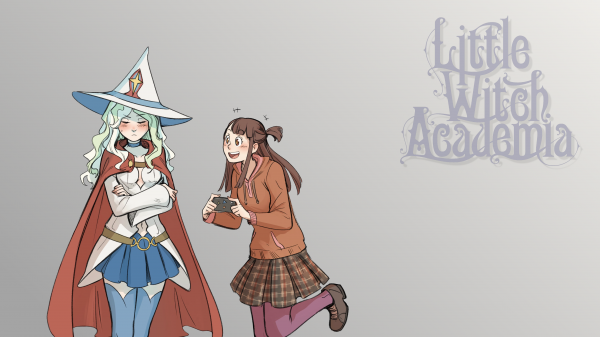 Little Witch Academia, สาวอะนิเมะ, anime couple, diana cavendish, Cavendish Diana, Kagari Atsuko