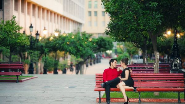 copain,petite amie,rendez-vous amoureux,ville,ambiance