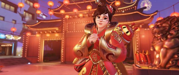 7680x3216 px, Tết nguyên đán, Overwatch, Mei Overwatch