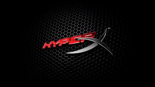 HyperX,เกม PC,โลโก้,พื้นหลังที่เรียบง่าย,พื้นหลังสีเข้ม,Hewlett Packard