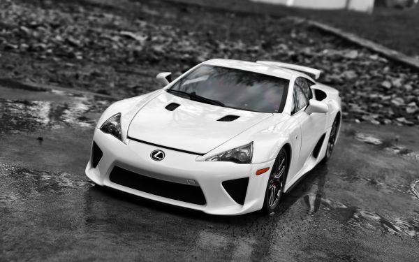 Lexus LFA,alb,Lexus,supercar,vedere din față