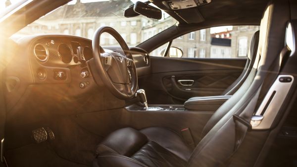 Bentley Continental GT, Bentley, interieur, Zonnig, warm, leer