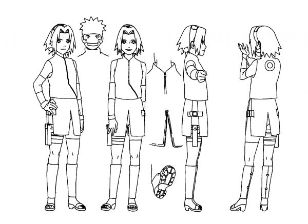 naruto anime,outline