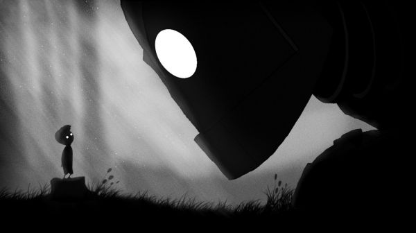 Железният гигант,1920x1076 пиксела,Limbo,монохромен