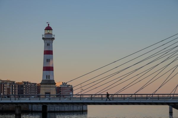 Horizonte,torre,ponte,farol,Mano,Fyr