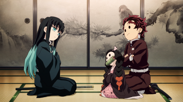 Kimetsu no Yaiba,tokitou muichirou,Kamado Tanjiro,Kamado Nezuko,bambu,träd