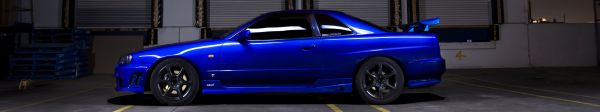 รถสีฟ้า,รถ,นิสสันสกายไลน์ GT R,Skyline R34,5760x1080 px,สามหน้าจอ