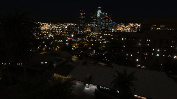 Grand Theft Auto V,night,city,city lights,apartments